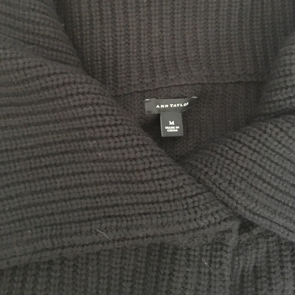 Black Ann Taylor Open Front Sweater - Picture 2 of 3